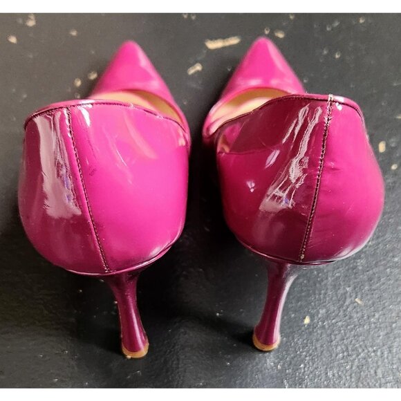 Vintage Fuchsia Pink Manolo Blahnik Mary Jane Pumps Size 39 - Picture 5 of 6